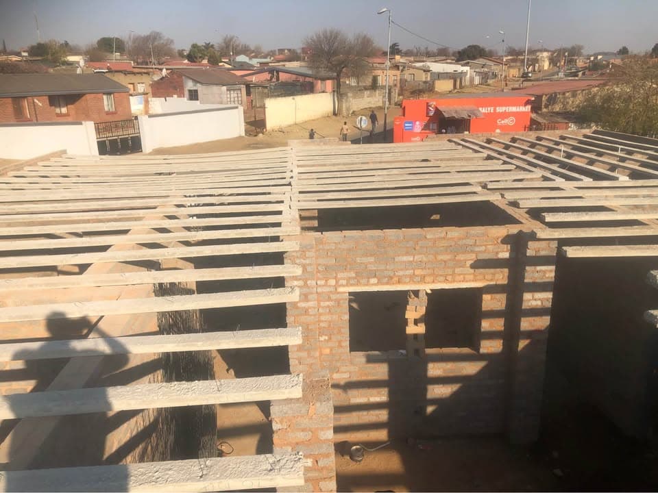 Rib and block slab installation across a residential build